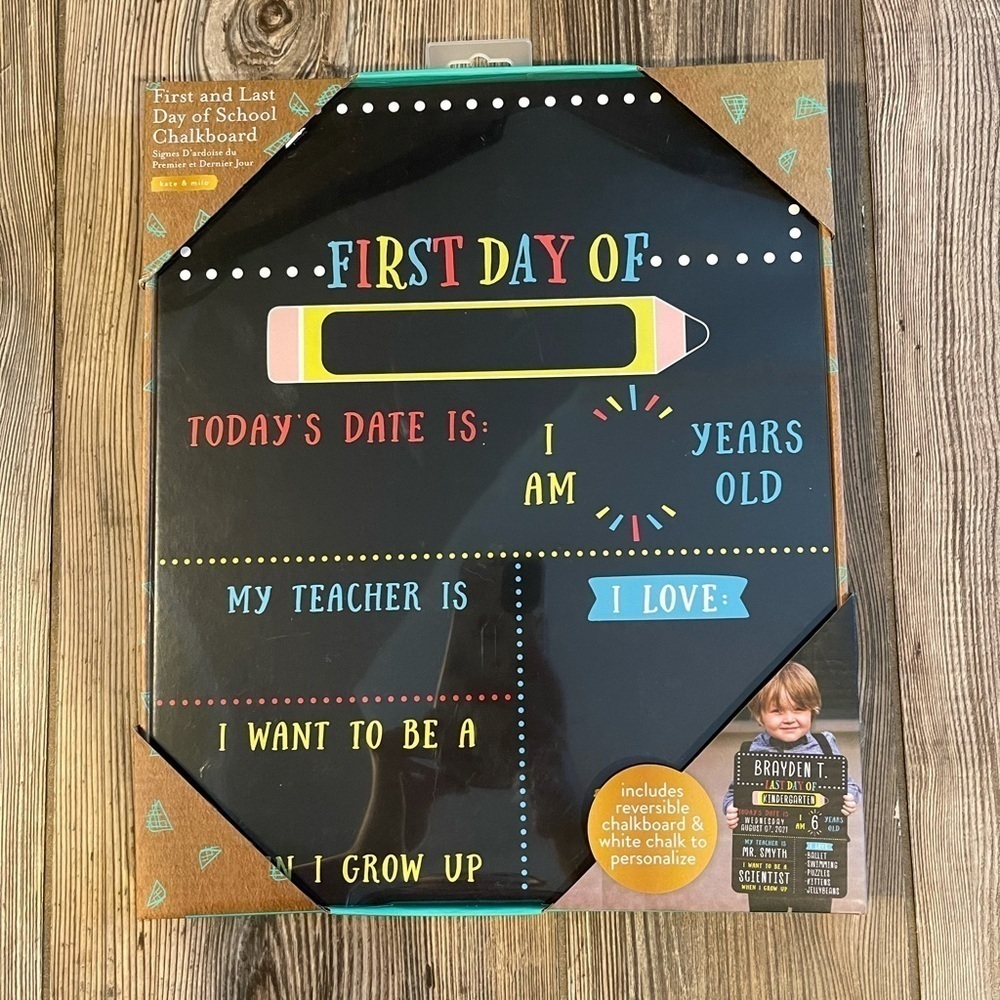 NIB Kate & Milo First and Last Day of School